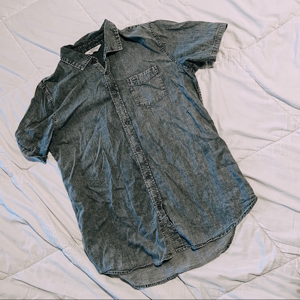 Short Sleeve Button-Up